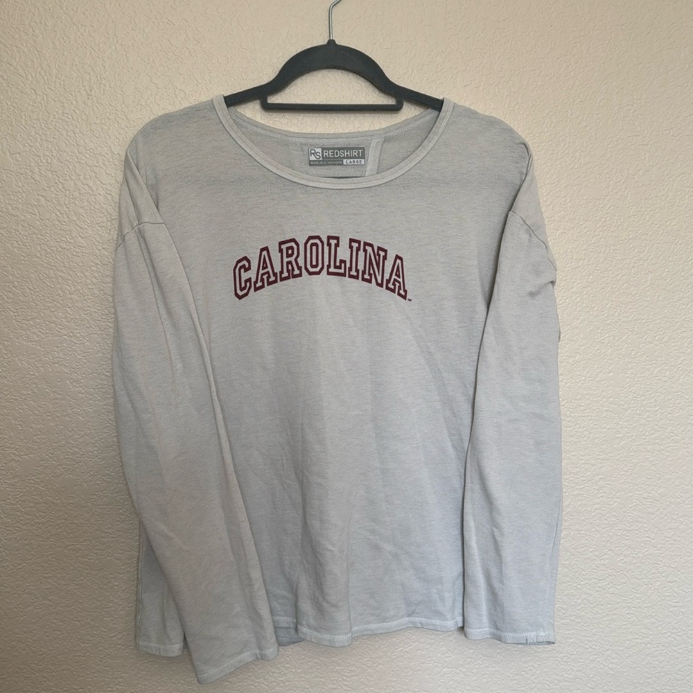 Tan, Cream White Long Sleeve Carolina Shirt